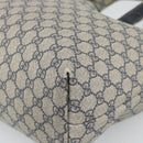 GUCCI GG Supreme Sherry Line Tote Bag PVC Navy Rot 211134 Auth 183402-10