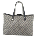 GUCCI GG Supreme Sherry Line Tote Bag PVC Navy Rot 211134 Auth 183402-3