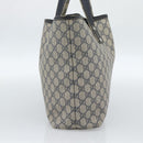 GUCCI GG Supreme Sherry Line Tote Bag PVC Navy Rot 211134 Auth 183402-4
