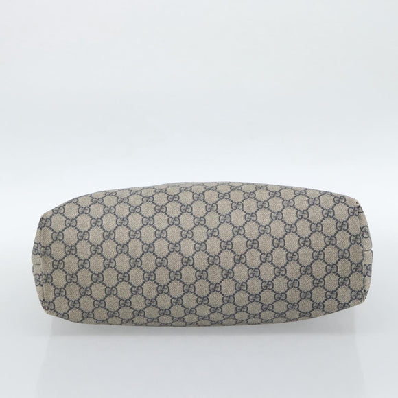 GUCCI GG Supreme Sherry Line Tote Bag PVC Navy Rot 211134 Auth 183402