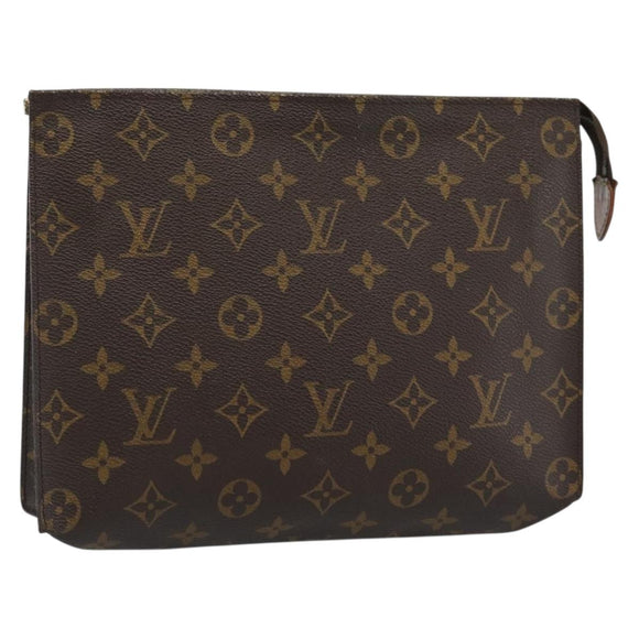 LOUIS VUITTON Monogram Poche Toilette 26 Pouch M47542 LV Auth 183404