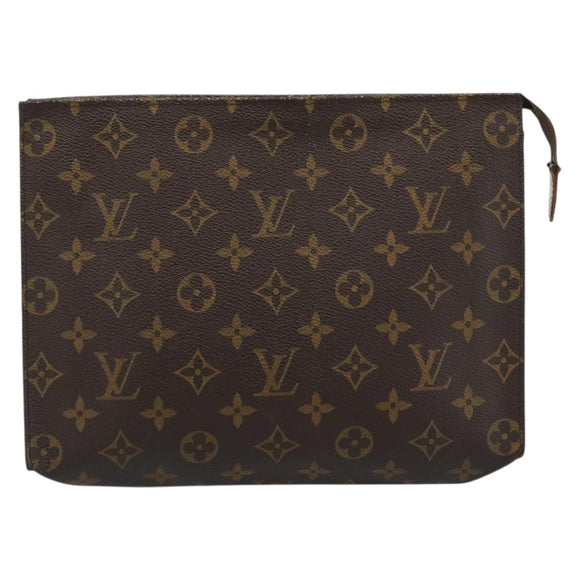 LOUIS VUITTON Monogram Poche Toilette 26 Pouch M47542 LV Auth 183404