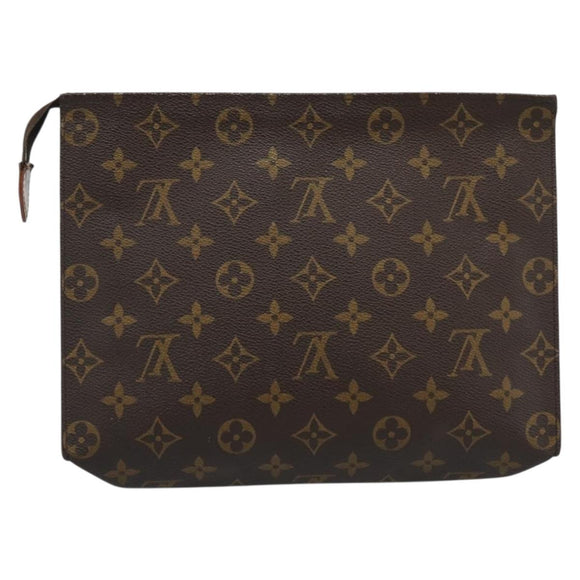 LOUIS VUITTON Monogram Poche Toilette 26 Pouch M47542 LV Auth 183404