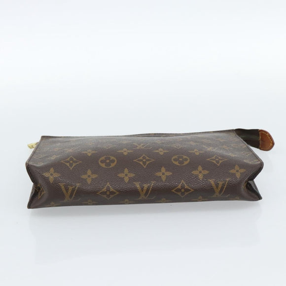 LOUIS VUITTON Monogram Poche Toilette 26 Pouch M47542 LV Auth 183404