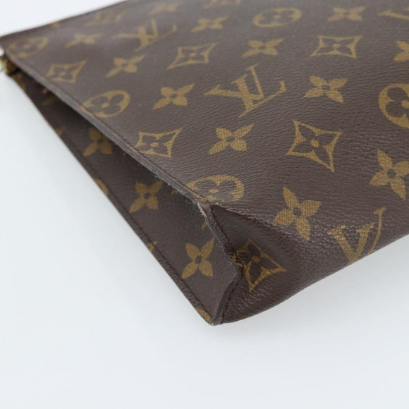 LOUIS VUITTON Monogram Poche Toilette 26 Pouch M47542 LV Auth 183404