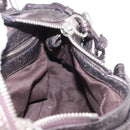 Chloe Paddington Mini Hand Bag Leather Silver Metallic gray Auth 183406A-22