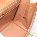 CELINE Macadam Canvas Hand Bag PVC Leather Brown Gold Auth 183407-18