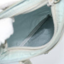 PRADA Shoulder Bag Nylon Light Blue Silver Auth 183410-11