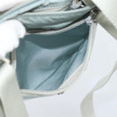 PRADA Shoulder Bag Nylon Light Blue Silver Auth 183410-21