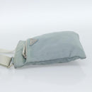 PRADA Shoulder Bag Nylon Light Blue Silver Auth 183410-3