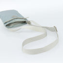 PRADA Shoulder Bag Nylon Light Blue Silver Auth 183410-7