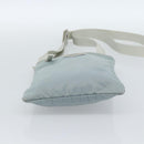 PRADA Shoulder Bag Nylon Light Blue Silver Auth 183410-5