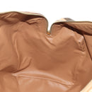 CELINE Macadam Canvas Boston Bag PVC Leather Brown Gold Auth 183419V-21