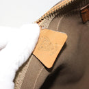 GUCCI Micro GG Supreme Boston Bag PVC Beige Gold Auth 183425-16