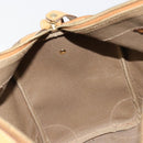 GUCCI Micro GG Supreme Boston Bag PVC Beige Gold Auth 183425-18