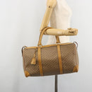 GUCCI Micro GG Supreme Boston Bag PVC Beige Gold Auth 183425-21