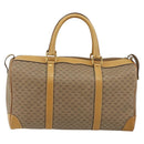 GUCCI Micro GG Supreme Boston Bag PVC Beige Gold Auth 183425-3