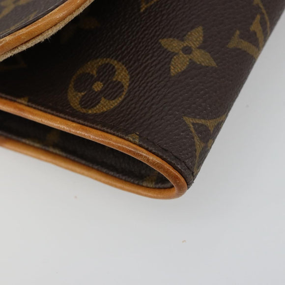 LOUIS VUITTON Monogram Pochette Twin PM Shoulder Bag M51854 LV Auth 183430