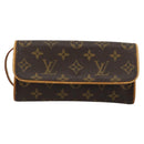 LOUIS VUITTON Monogram Pochette Twin PM Shoulder Bag M51854 LV Auth 183430-13