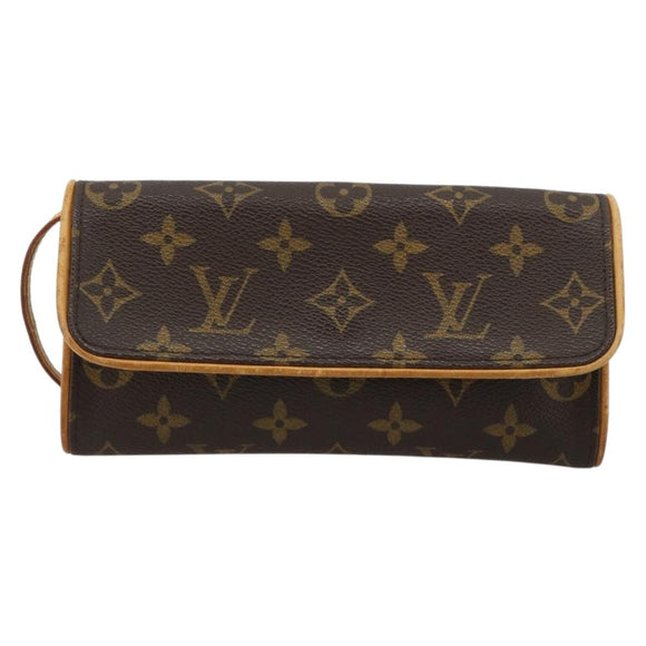 LOUIS VUITTON Monogram Pochette Twin PM Shoulder Bag M51854 LV Auth 183430