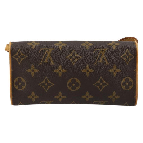 LOUIS VUITTON Monogram Pochette Twin PM Shoulder Bag M51854 LV Auth 183430