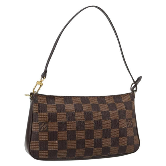 LOUIS VUITTON Damier Ebene Navona Accessory Pouch N51983 LV Auth 183433