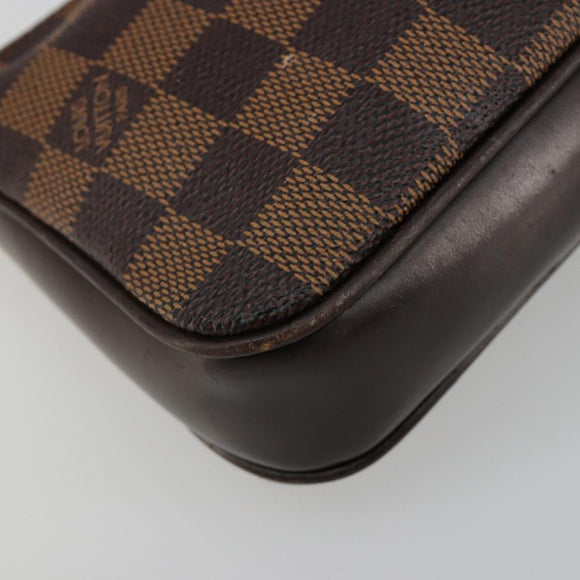 LOUIS VUITTON Damier Ebene Navona Accessory Pouch N51983 LV Auth 183433