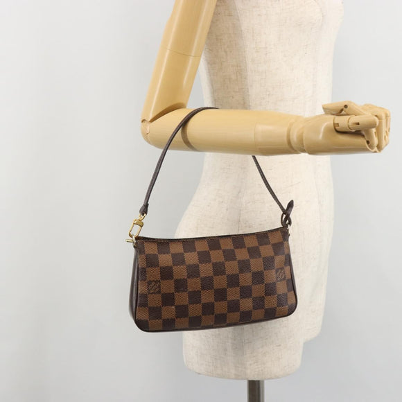 LOUIS VUITTON Damier Ebene Navona Accessory Pouch N51983 LV Auth 183433