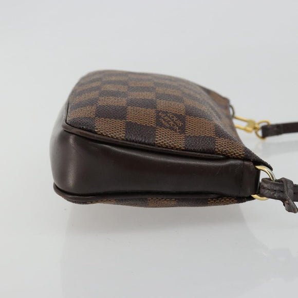 LOUIS VUITTON Damier Ebene Navona Accessory Pouch N51983 LV Auth 183433
