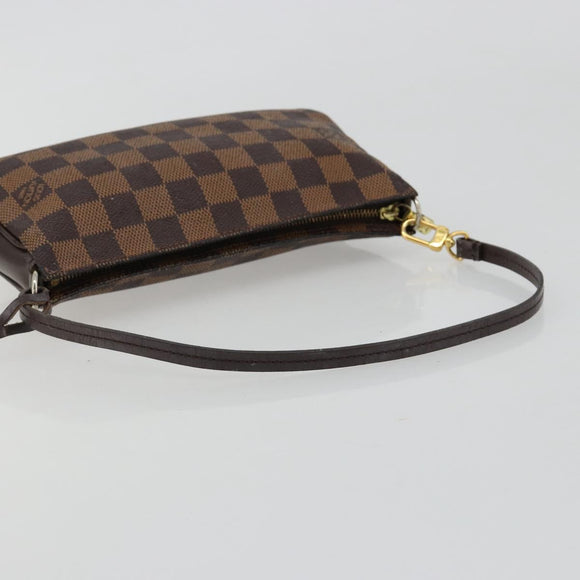 LOUIS VUITTON Damier Ebene Navona Accessory Pouch N51983 LV Auth 183433