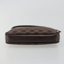 LOUIS VUITTON Damier Ebene Navona Accessory Pouch N51983 LV Auth 183433-5