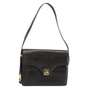 CELINE Umhängetasche Leder Gold Braun Original 183437-1