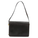 CELINE Umhängetasche Leder Gold Braun Original 183437-3