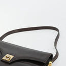 CELINE Umhängetasche Leder Gold Braun Original 183437-8