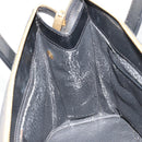 CELINE Macadam Canvas Hand Bag PVC Leather Black Gold Auth 183438-18