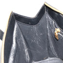 CELINE Macadam Canvas Hand Bag PVC Leather Black Gold Auth 183438-19