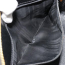 CELINE Macadam Canvas Hand Bag PVC Leather Black Gold Auth 183438-21