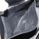 CELINE Macadam Canvas Hand Bag PVC Leather Black Gold Auth 183438-22