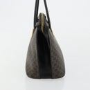 CELINE Macadam Canvas Hand Bag PVC Leather Black Gold Auth 183438-4