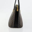 CELINE Macadam Canvas Hand Bag PVC Leather Black Gold Auth 183438-5