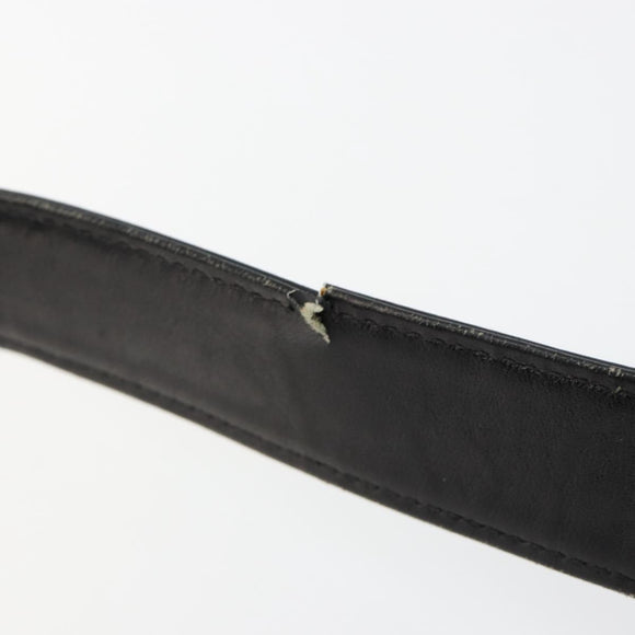 CELINE C Sulky Shoulder Bag Canvas Black Gold Auth 183439