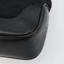 CELINE C Sulky Shoulder Bag Canvas Black Gold Auth 183439-12