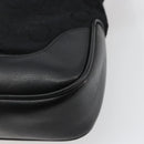 CELINE C Sulky Shoulder Bag Canvas Black Gold Auth 183439-14