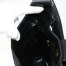 CELINE C Sulky Shoulder Bag Canvas Black Gold Auth 183439-20