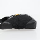 CELINE C Sulky Shoulder Bag Canvas Black Gold Auth 183439-5