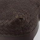 BOTTEGA VENETA INTRECCIATO Shoulder Bag Leather Brown 115658 Auth 183440V-9