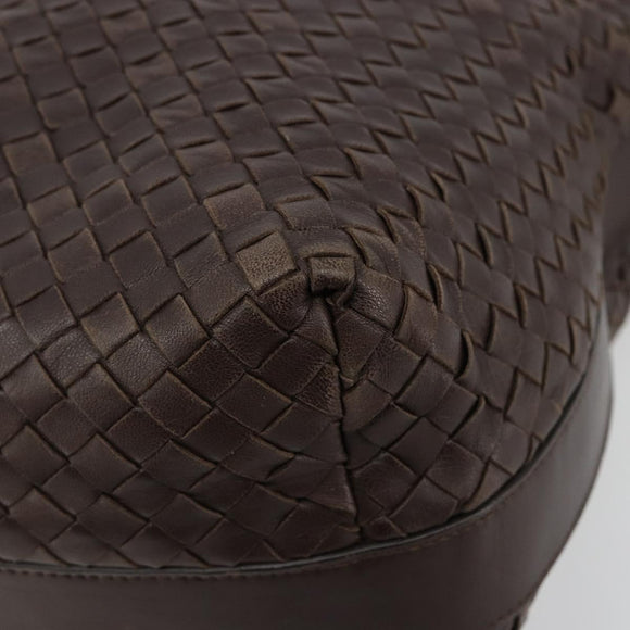 BOTTEGA VENETA INTRECCIATO Shoulder Bag Leather Brown 115658 Auth 183440V