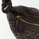 BOTTEGA VENETA INTRECCIATO Shoulder Bag Leather Brown 115658 Auth 183440V-17