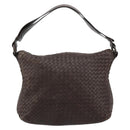 BOTTEGA VENETA INTRECCIATO Shoulder Bag Leather Brown 115658 Auth 183440V-13