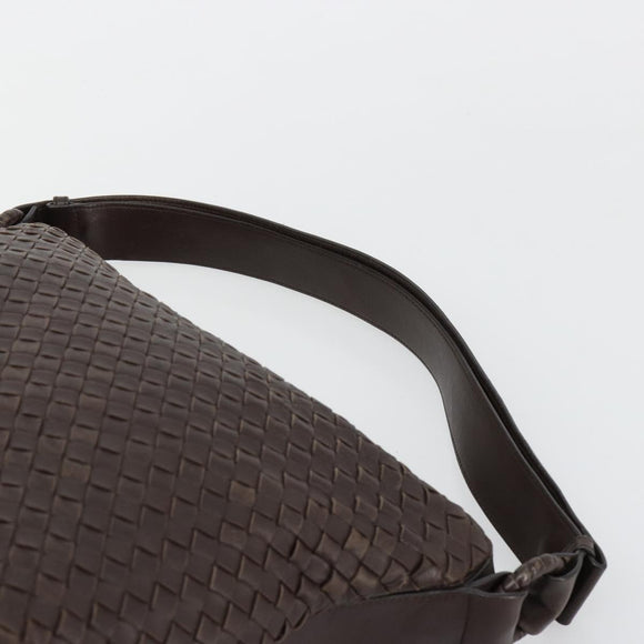 BOTTEGA VENETA INTRECCIATO Shoulder Bag Leather Brown 115658 Auth 183440V